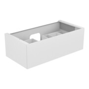 Keuco Meuble sous lavabo Edition 11 105x35x53,5 cm, avec LED, laqué mat, gris truffe clair