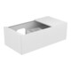 Keuco Meuble sous lavabo Edition 11 105x35x53,5cm, avec LED, surface structurée Trüffel-1