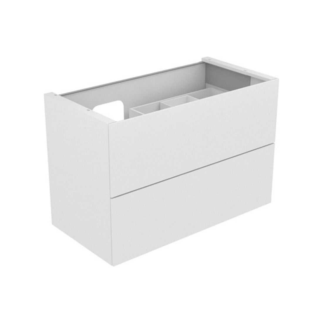 Keuco Meuble sous lavabo Edition 11 105x70x53,5 cm, avec LED, laqué mat, gris anthracite brillant