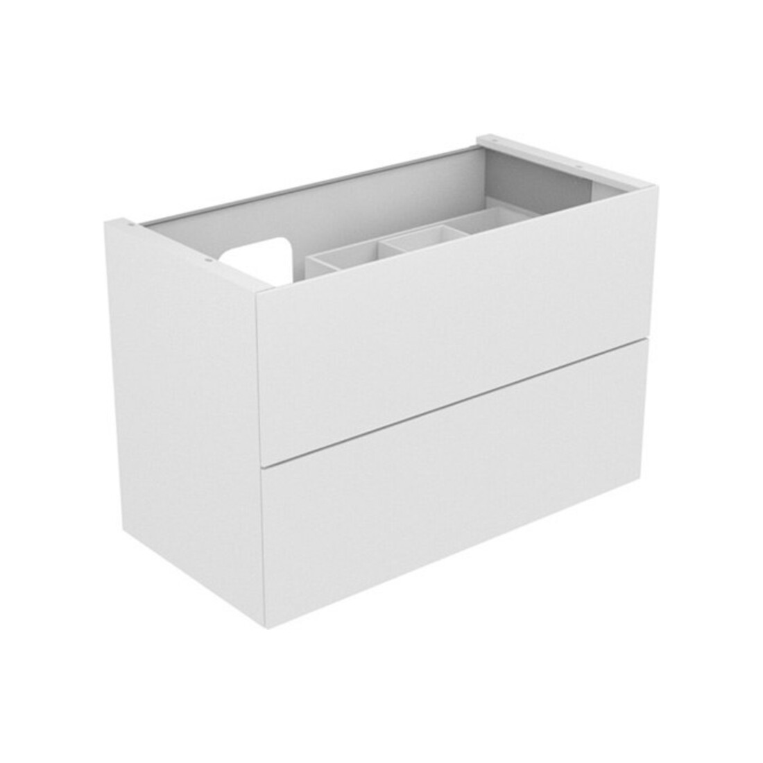 Keuco Meuble sous lavabo Edition 11 105x70x53,5 cm, avec LED, structuré blanc