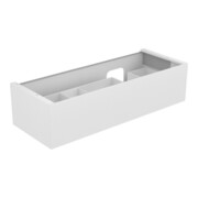 Keuco Meuble sous lavabo Edition 11 140x35x53,5cm, avec LED, laqué blanc brillant