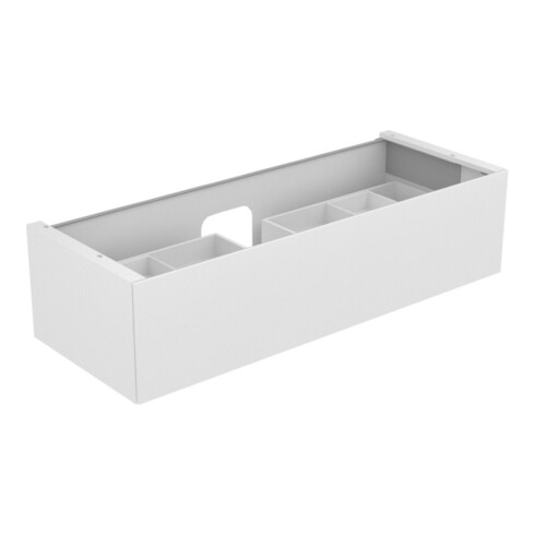 Keuco Meuble sous lavabo Edition 11 140x35x53,5cm, avec LED, laqué blanc brillant