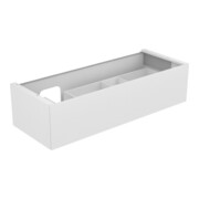 Keuco Meuble sous lavabo Edition 11 140x35x53,5cm, avec LED, laqué mat, gris satiné