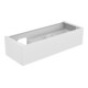 Keuco Meuble sous lavabo Edition 11 140x35x53,5cm, laque satinée, verre anthracite clair-1
