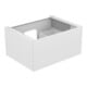 Keuco Meuble sous lavabo Edition 11 70x35x53,5 cm, laque satinée, verre blanc-1