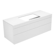 Keuco Meuble sous lavabo Edition 400 140x54,6x53,5 cm, 2 tiroirs, anthracite mat