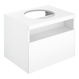 Keuco Meuble sous lavabo Stageline 65x55x49 cm, D Vul., G Vulk. sat., avec él.