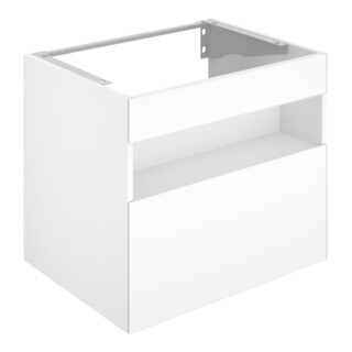 Keuco Meuble sous lavabo Stageline 65x62,5x49 cm, laqué I m, verre I sat., avec él.