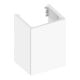 Keuco Meuble sous lavabo X-Line 46x60,5x38 cm, 1 porte, gauche, blanc brillant, verre blanc clair-1