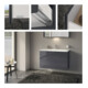Keuco Meuble sous-lavabo X-Line D an m, Gl an k, 100x60,5x49 cm, 2 tiroirs-5