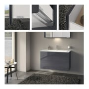 Keuco Meuble sous-lavabo X-Line D an m, Gl an k, 100x60,5x49 cm, 2 tiroirs-5