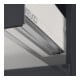 Keuco Meuble sous-lavabo X-Line D an m, Gl an k, 100x60,5x49 cm, 2 tiroirs