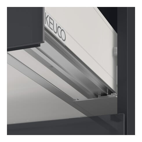 Keuco Meuble sous-lavabo X-Line D an m, Gl an k, 100x60,5x49 cm, 2 tiroirs