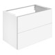 Keuco Meuble sous lavabo X-Line D blanc brillant, 80x60,5x49 cm, 2 tiroirs-1