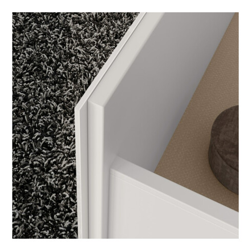 Keuco Meuble sous lavabo X-Line D blanc brillant, 80x60,5x49 cm, 2 tiroirs