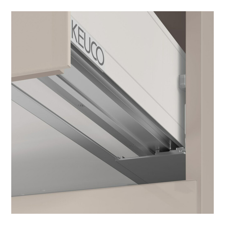 Keuco Meuble sous-lavabo X-Line D chêne clair, verre clair, 100x60,5x49 cm, 2 tiroirs