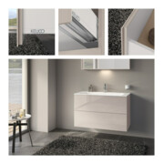 Keuco Meuble sous-lavabo X-Line D chêne clair, verre clair, 100x60,5x49 cm, 2 tiroirs-4