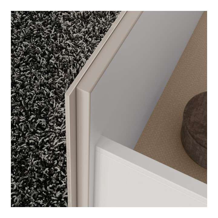 Keuco Meuble sous-lavabo X-Line D chêne clair, verre clair, 100x60,5x49 cm, 2 tiroirs