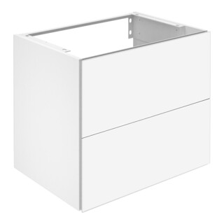 Keuco Meuble sous lavabo X-Line D chêne clair, verre clair, 65x60,5x49 cm, 2 tiroirs