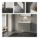Keuco Meuble sous-lavabo X-Line D I m, verre satiné, 100x60,5x49 cm, 2 tiroirs-2