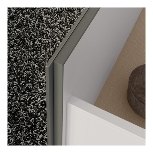 Keuco Meuble sous-lavabo X-Line D I m, verre satiné, 100x60,5x49 cm, 2 tiroirs