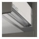 Keuco Meuble sous lavabo X-Line D I m, verre satiné, 120x60,5x49 cm, 2 tiroirs-2