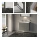 Keuco Meuble sous lavabo X-Line D I m, verre satiné, 80x60,5x49 cm, 2 tiroirs-4