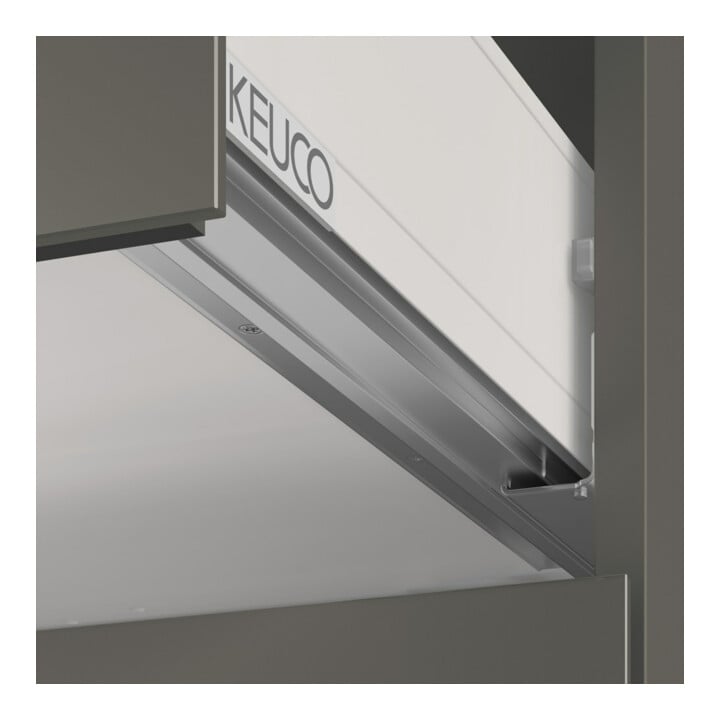 Keuco Meuble sous lavabo X-Line D I m, verre satiné, 80x60,5x49 cm, 2 tiroirs
