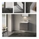 Keuco Meuble sous lavabo X-Line D, porte en verre mat, 65x60,5x49 cm, 2 tiroirs