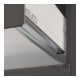 Keuco Meuble sous lavabo X-Line D porte miroir, porte verre, 80x60,5x49 cm, 2 tiroirs-5
