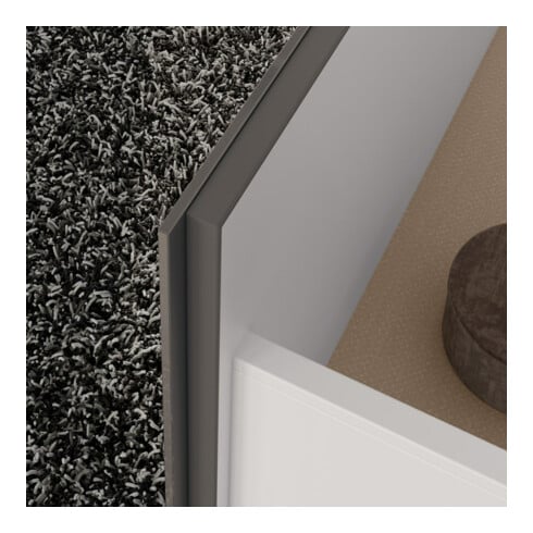 Keuco Meuble sous lavabo X-Line D porte miroir, porte verre, 80x60,5x49 cm, 2 tiroirs