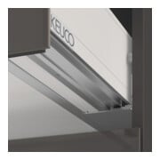 Keuco Meuble sous lavabo X-Line D, porte miroir, verre clair, 120x60,5x49 cm, 2 tiroirs-4