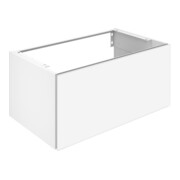 Keuco Meuble sous-lavabo X-Line D, porte verre mat, 80x40x49 cm, tiroir frontal