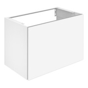 Keuco Meuble sous-lavabo X-Line décor chêne blanc, verre clair, 80x60,5x49 cm
