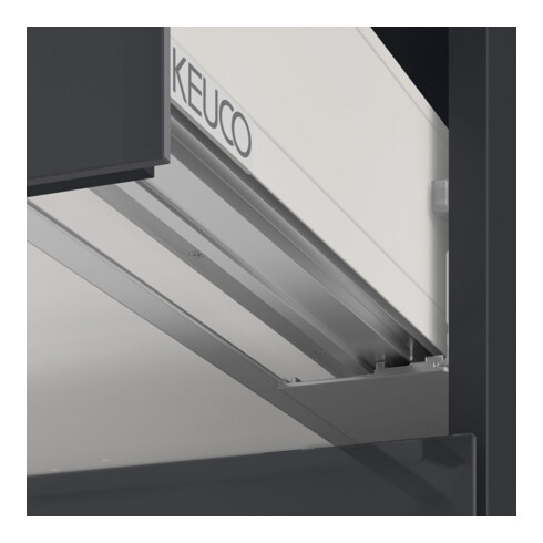 Keuco Meuble sous-vasque X-Line D an m, Gl an k, 120x60,5x49 cm, 2 tiroirs