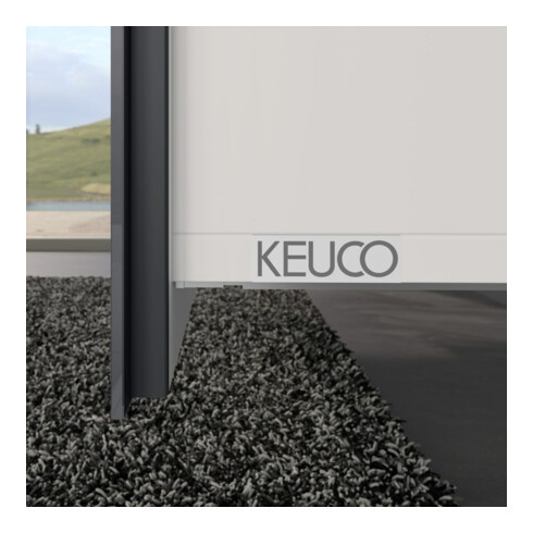 Keuco Meuble sous-vasque X-Line D an m, Gl an k, 120x60,5x49 cm, 2 tiroirs