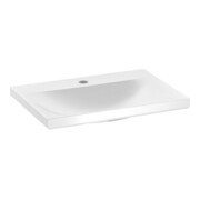 Keuco Mineralguss-Waschtisch Royal Reflex 50x3x35cm, m HL, ohne Überlauf, weiß