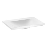 Keuco Mineralguss-Waschtisch Royal Reflex 65x3x49cm, we., 1 Hahnl., m Abl/ÜL-Syst.