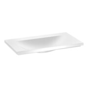 Keuco Mineralguss-Waschtisch Royal Reflex 80x3x49cm, ohne Hahnloch/Überlauf, weiß
