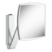 Keuco Miroir cosmétique éclairé iLook_move 200x200mm, bras S, pivotant, alu./fini