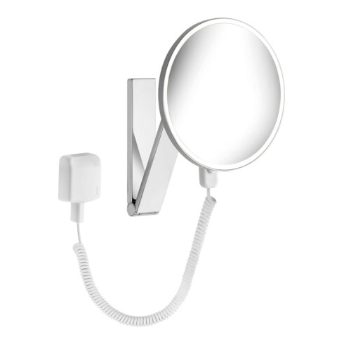 Keuco Miroir cosmétique éclairé iLook_move d= 212 mm, avec transformateur, chromé