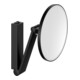 Keuco Miroir cosmétique éclairé iLook_move d 212mm, pivotant, basculant, noir mat-1