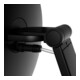 Keuco Miroir cosmétique éclairé iLook_move d 212mm, pivotant, basculant, noir mat-2