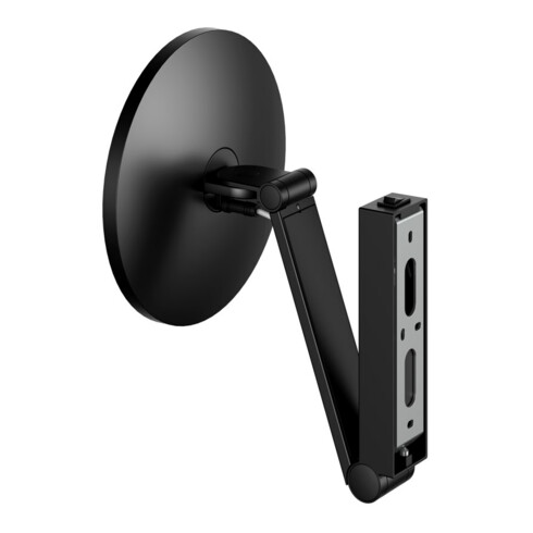 Keuco Miroir cosmétique éclairé iLook_move d 212mm, pivotant, basculant, noir mat