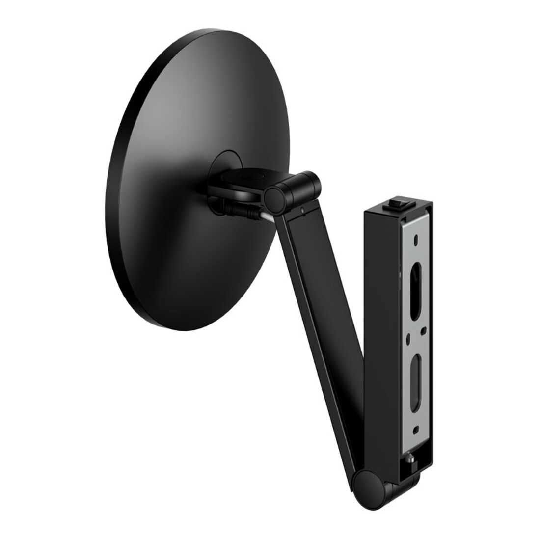 Keuco Miroir cosmétique éclairé iLook_move d 212mm, pivotant, basculant, noir mat
