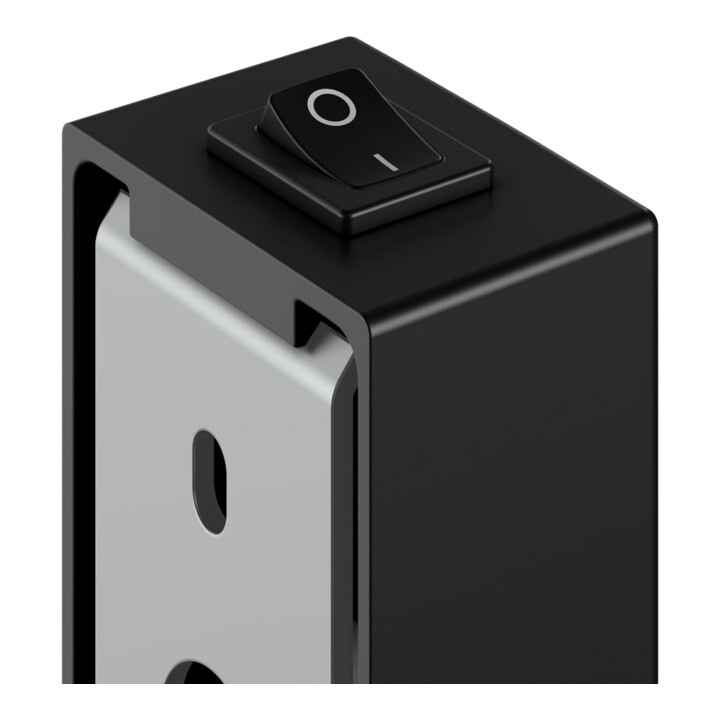Keuco Miroir cosmétique éclairé iLook_move d 212mm, pivotant, basculant, noir mat