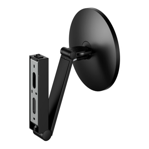 Keuco Miroir cosmétique éclairé iLook_move d 212mm, pivotant, basculant, noir mat