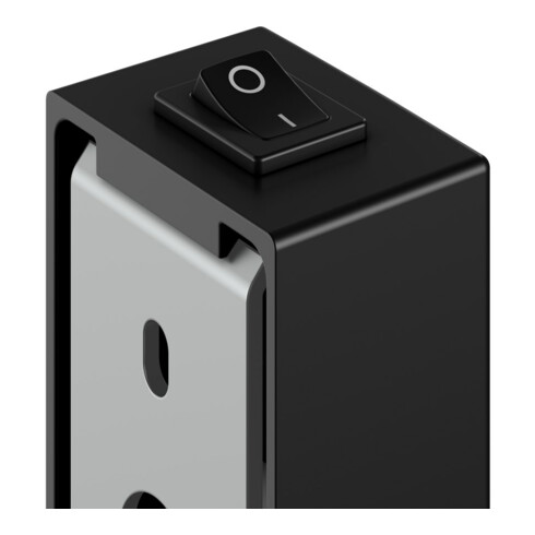 Keuco Miroir cosmétique éclairé iLook_move d 212mm, pivotant, basculant, noir mat