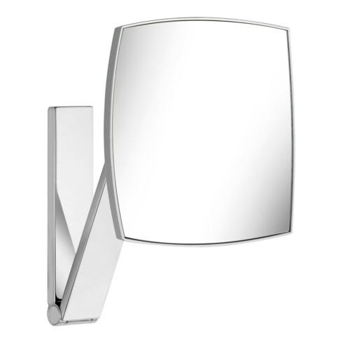 Keuco Miroir cosmétique iLook_move 200x200mm, sans éclairage, bras en S, chrome noir mat