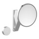 Keuco Miroir cosmétique iLook_move d 212 mm, éclairé, encastré, verre dépoli, alu./finition-1